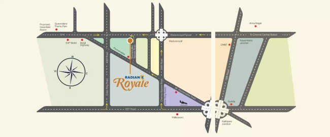 Radiance Royale Poonamallee - Location Map