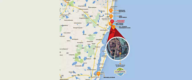Radiance Samudra Egattur - Location Map