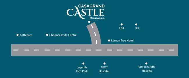 Casagrand Castle Manapakkam - Location Map