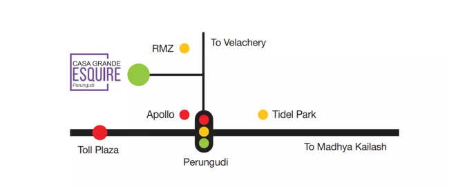 Casagrand Esquire Perungudi - Location Map