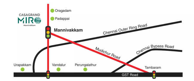 Casagrand Miro Vandalur - Location Map