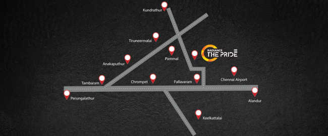 Radiance The Pride Pallavaram - Location Map