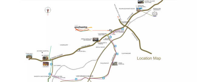 Pride Enchanta II Vijayanagar - Location Map