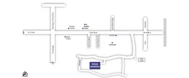 Rohan Jhrokha 2 Bellandur - Location Map