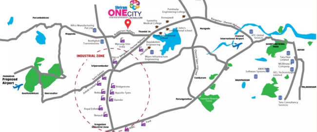 Shriram One City Valarpuram - Location Map