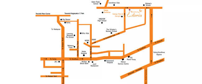 Goel Ganga Estoria Undri - Location Map