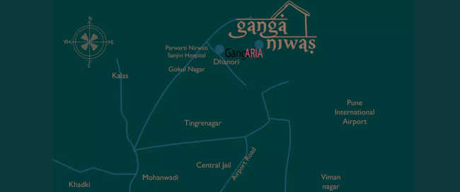Goel Ganga Niwas Dhanori - Location Map