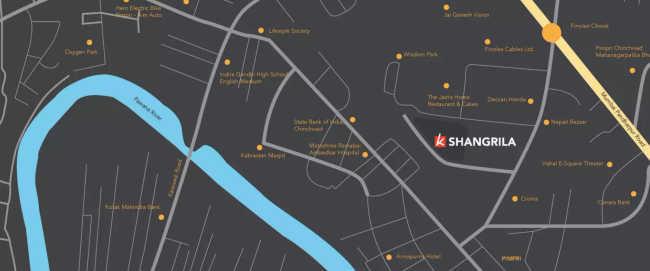 Kohinoor Shangrila Pimpri Chinchwad - Location Map