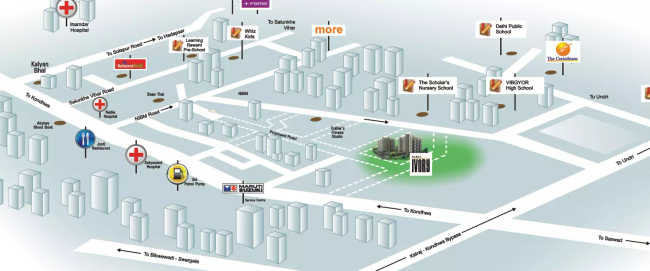 Sobha Ivory Kondhwa - Location Map