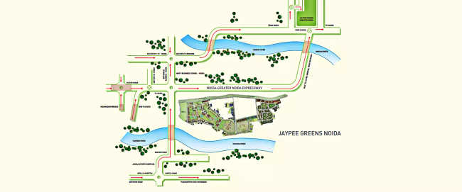 Jaypee Kingswood Oriental Sector 128 - Location Map