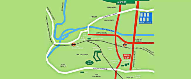 Marvel Diva Hadapsar - Location Map