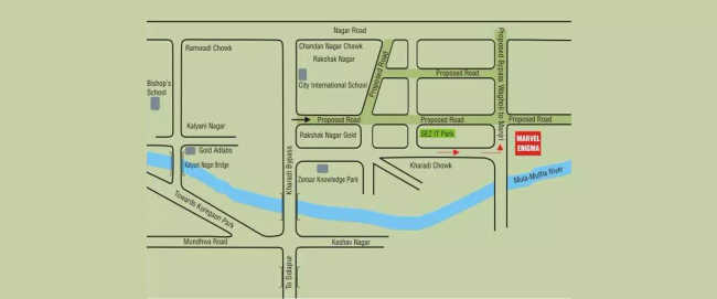 Marvel Enigma Kharadi - Location Map