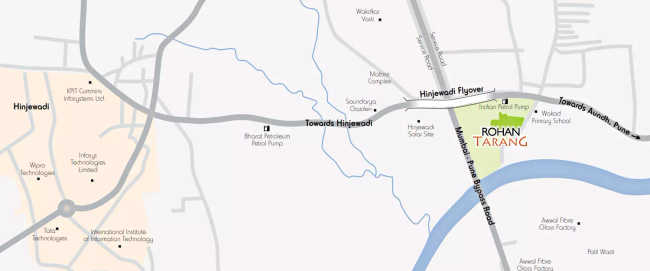 Rohan Tarang Wakad - Location Map