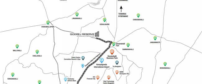 Godrej Reserve Devanahalli - Location Map