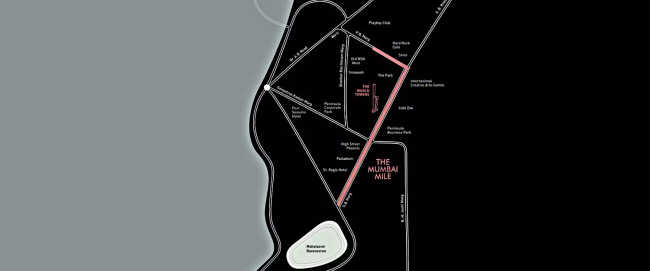 Lodha World One Lower Parel - Location Map