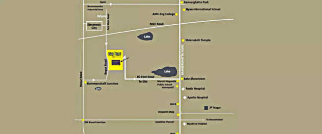 DLF Bella Greens Akshaya Nagar - Location Map