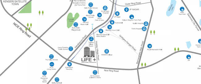 Godrej Life Plus Kanakapura - Location Map