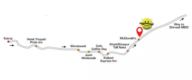 Paranjape Happiness Hub Khed Shivapur - Location Map