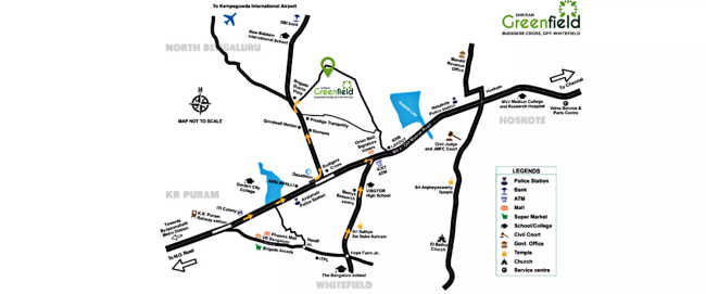 Shriram Greenfield Bendiganahalli - Location Map