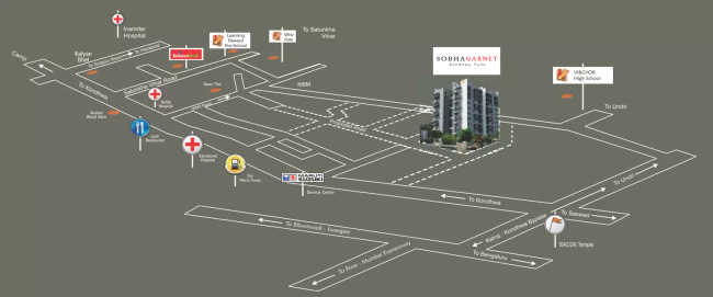 Sobha Garnet Kondhwa - Location Map
