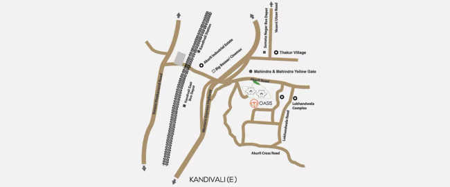 Acme Oasis Kandivali - Location Map