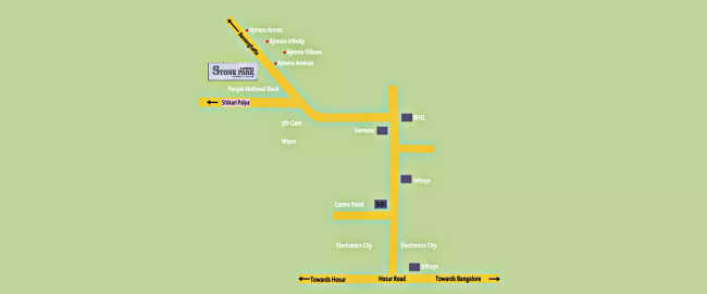 Ajmera Stone Park Electronic City - Location Map