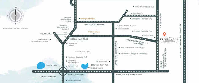 Puravankara Elita Promenade JP Nagar - Location Map