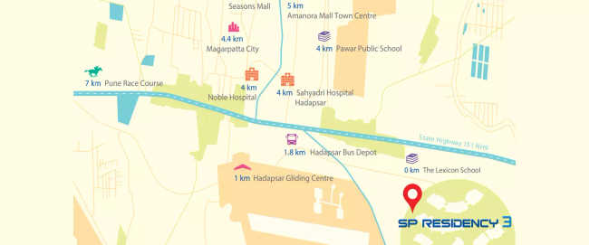Shapoorji SP Residency Fursungi - Location Map