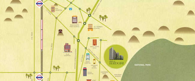 Sheth Midori Dahisar - Location Map