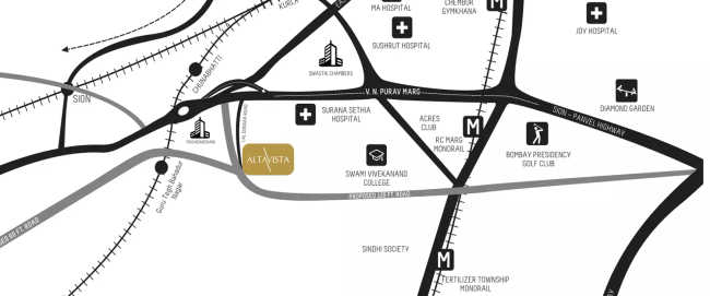 Spenta Alta Vista Chembur - Location Map