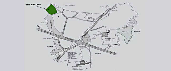 DLF The Aralias Sector 42 - Location Map