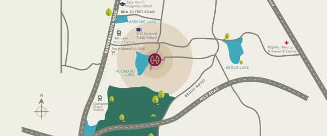 Hiranandani Club Meadows Akshaya Nagar - Location Map