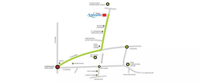 Pride Aashiyana Lohegaon - Location Map