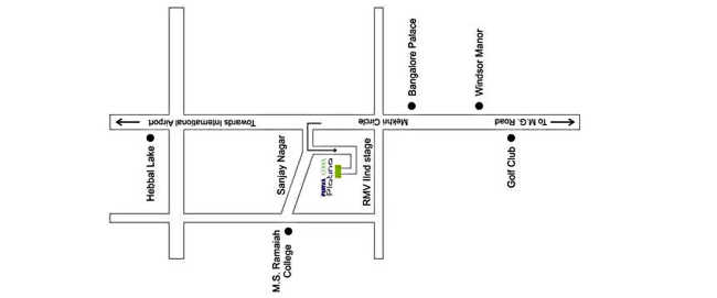 Purva Atria Platina HBR Layout - Location Map