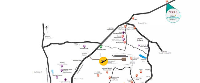 Brigade Atmosphere Devanahalli - Location Map