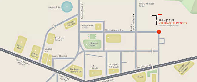 Neelkanth Woods Olivia Ghodbunder Road - Location Map