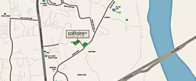 Wadhwa Solitaire Kolshet Road - Location Map