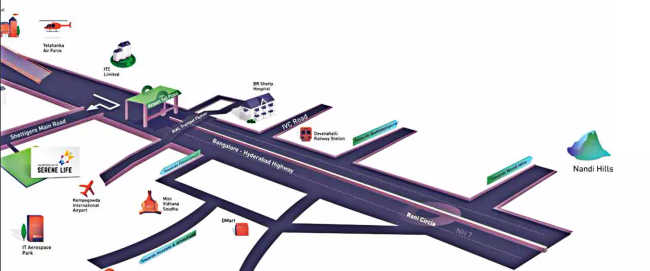 Salarpuria Sattva Serene Life Devanahalli - Location Map
