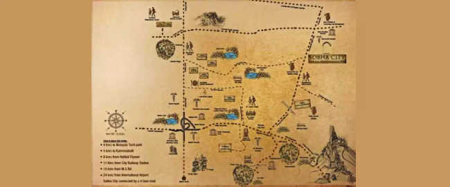 Sobha Casa Paradiso Thanisandra - Location Map