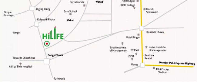 VTP Hilife Wakad - Location Map