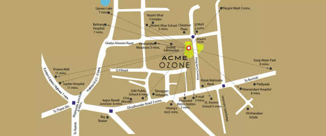 Acme Ozone Ghodbunder Road - Location Map