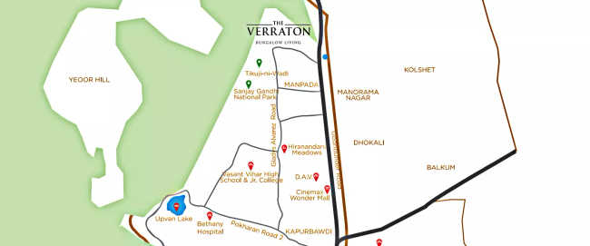 Neelkanth Verraton Ghodbunder Road - Location Map