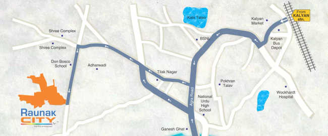 Raunak Bonus City Ghodbunder Road - Location Map