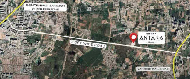 Rohan Antara Varthur - Location Map