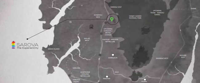 Shapoorji Sarova City Kandivali - Location Map