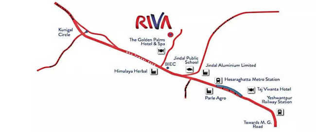 TATA Riva Nelamangala - Location Map