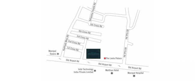 Prestige Leela Residences Kodihalli - Location Map