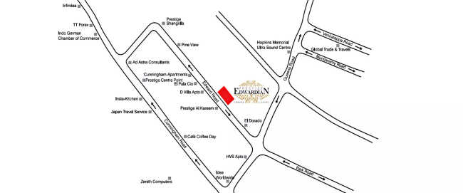 Prestige Edwardian Vasanth Nagar - Location Map