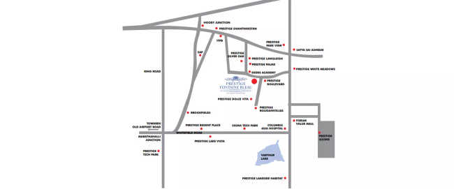 Prestige Fontaine Bleau Whitefield - Location Map