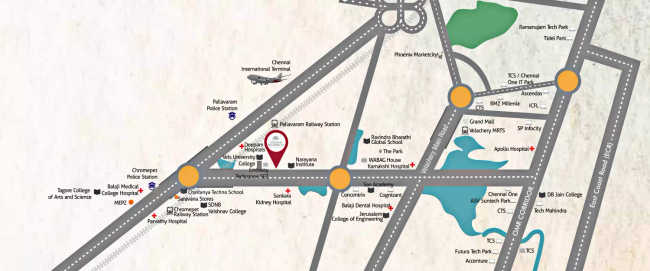 Alliance Galleria Residences Pallavaram - Location Map